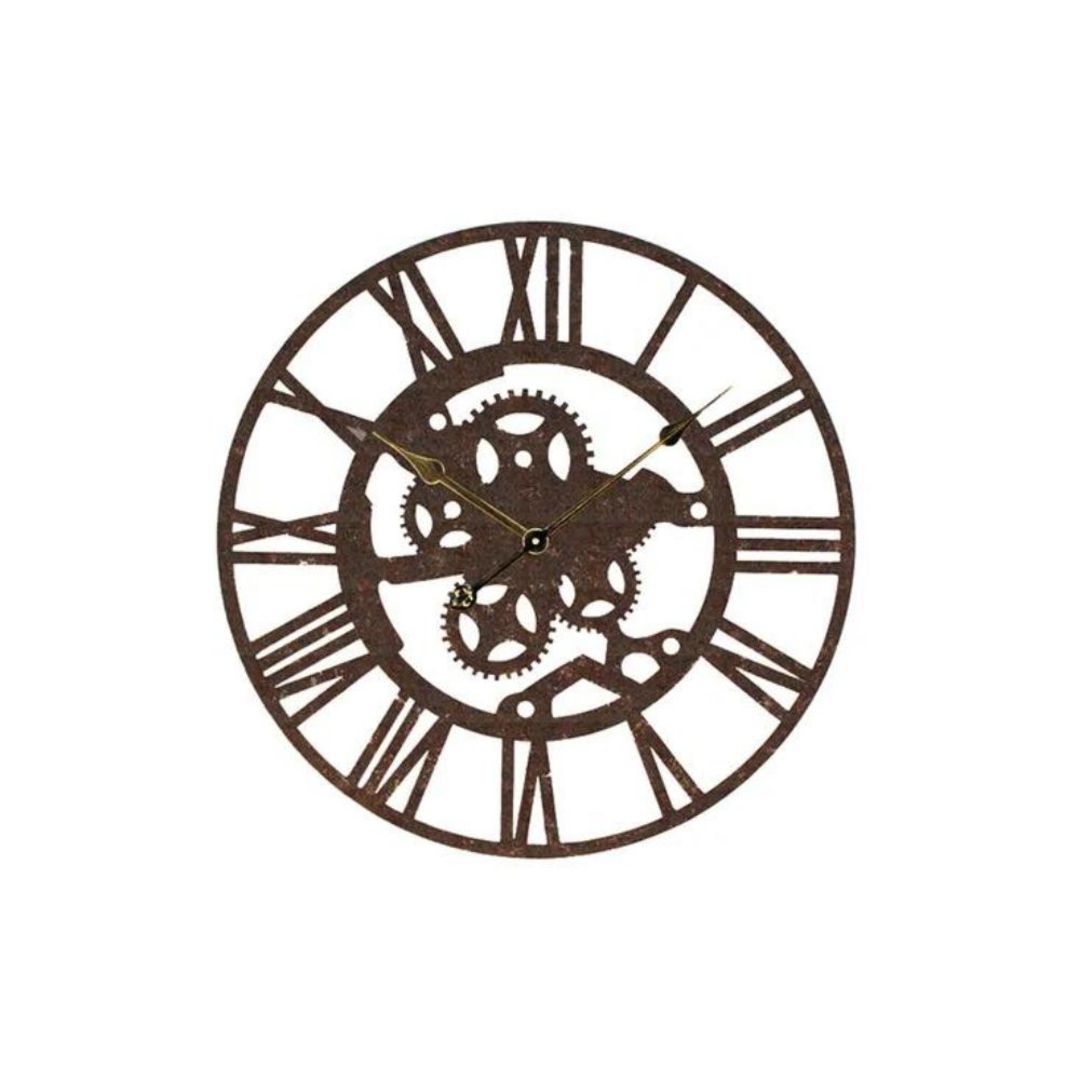 Iron Cut Out Wall Clock 60cm image 0